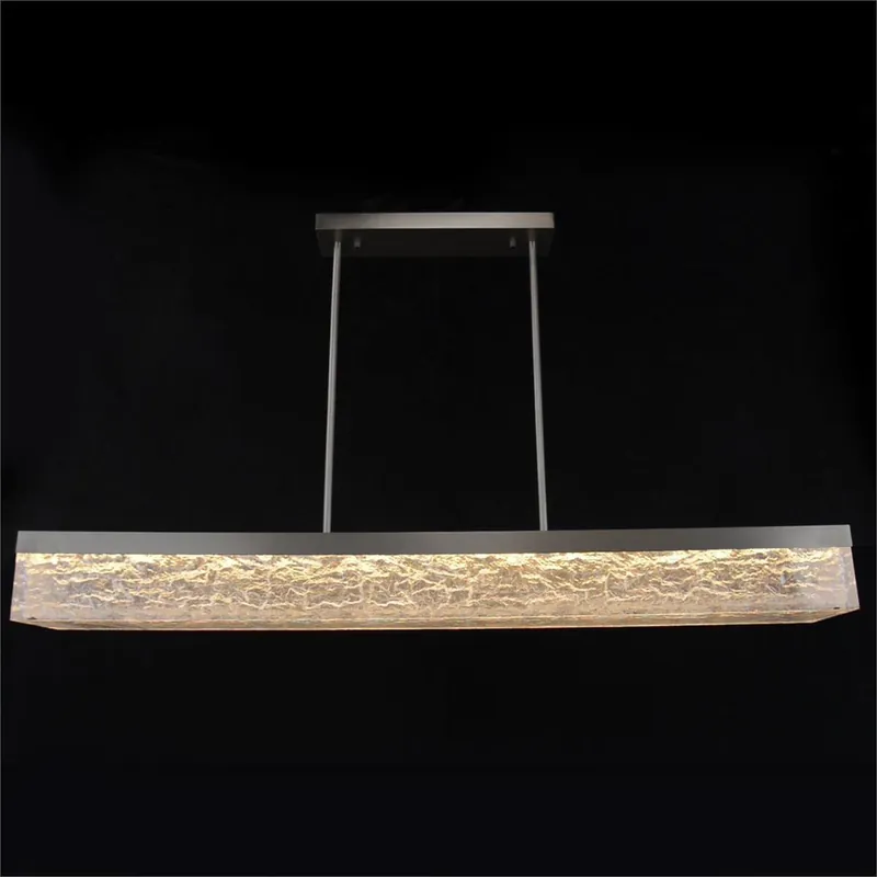 Boreal 72 inch Nickel Horizontal Chandelier Ceiling Light Trending