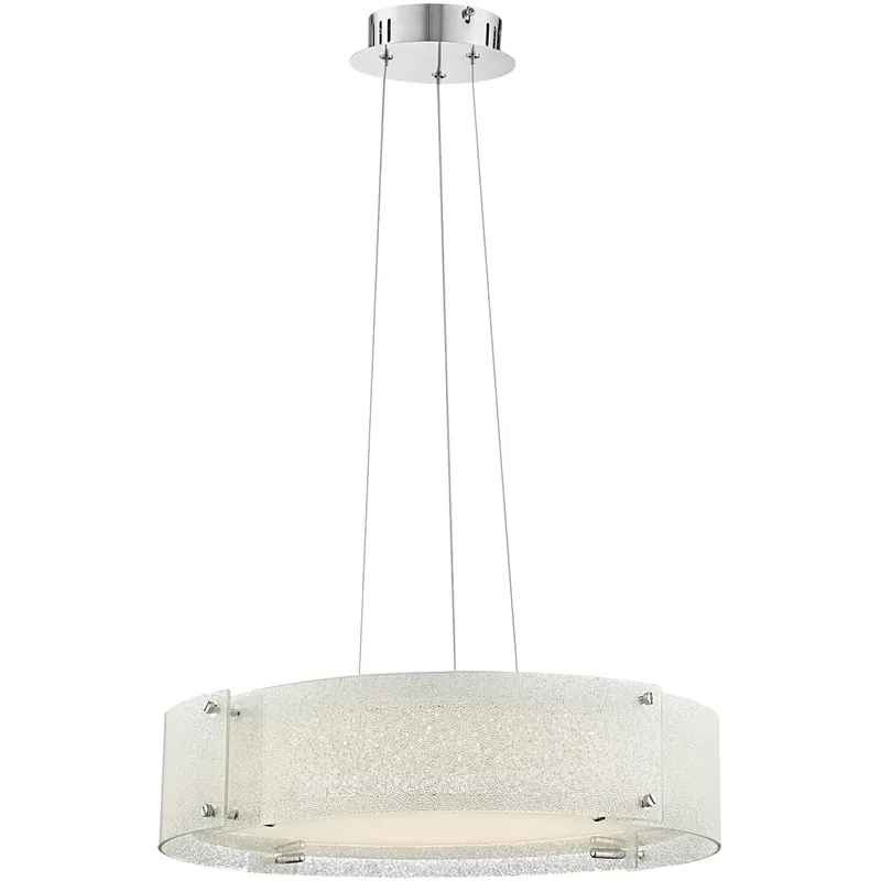 Special Discount Kaelin LED 21 inch Chrome Pendant Ceiling Light in Diamond