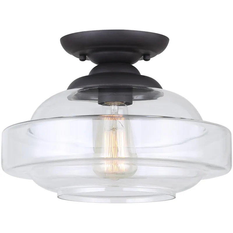 Madison 1 Light 13 inch Oil Rubbed Bronze Flush Mount Ceiling Light Must Have