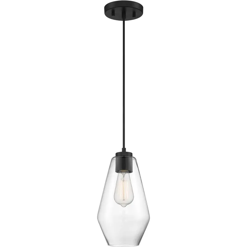 Clarity 1 Light 6.75 inch Coal Mini Pendant Ceiling Light New Arrival