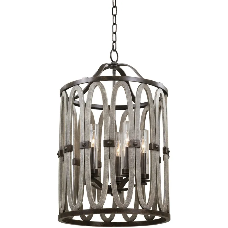 Belmont 5 Light 19 inch Florence Gold Foyer Pendant Ceiling Light Discount