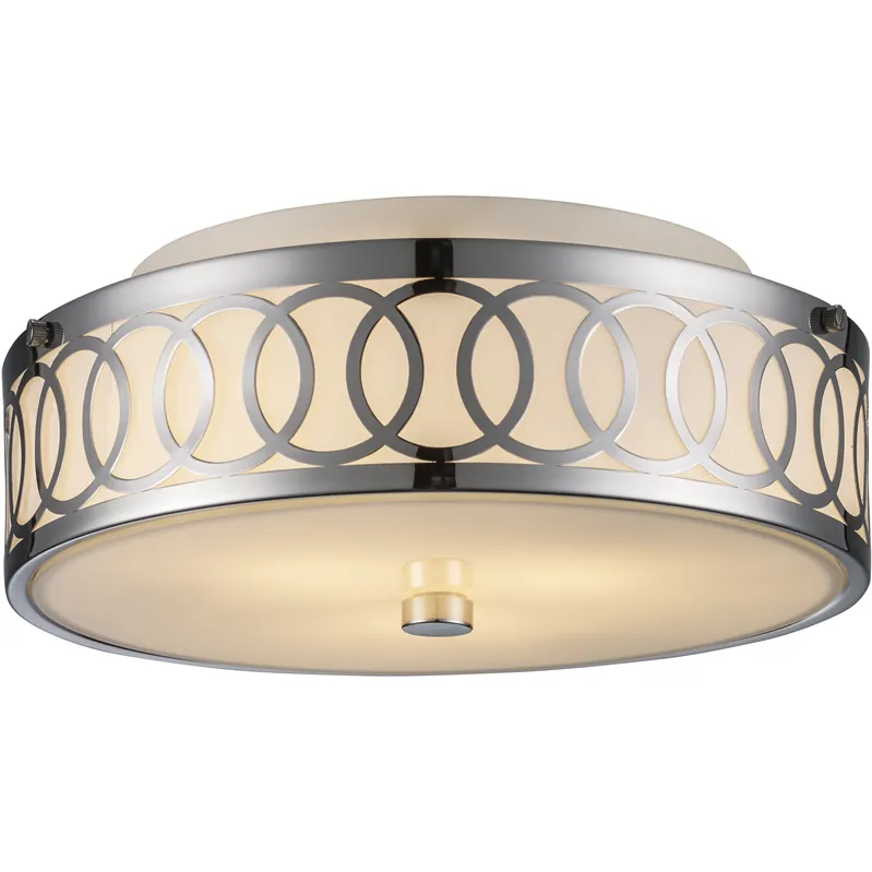 Balboa 3 Light 12 inch Polished Chrome Flushmount Ceiling Light Exclusive