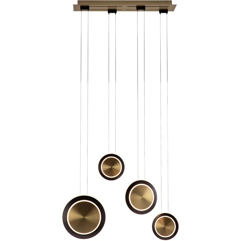 Don’t Miss Out Saturn LED 6 inch Antique Brass and Black Bronze Multi Pendant Ceiling Light