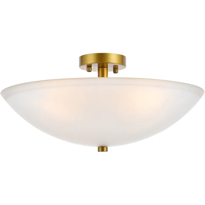 Warranty Included Jeanne 3 Light 19.7 inch Brass Flush Mount Ceiling Light