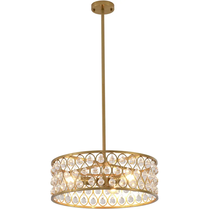 Discount Canada 3 Light 19.7 inch Gold Chandelier Ceiling Light