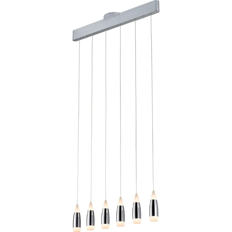 Tear 6 Light 5 inch Polished Chrome Multi Pendant Ceiling Light Viral