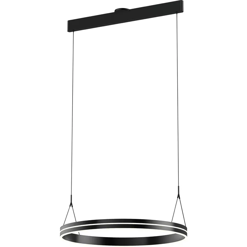 Direct From Factory Athena 26 inch Satin Brushed Black Pendant Ceiling Light