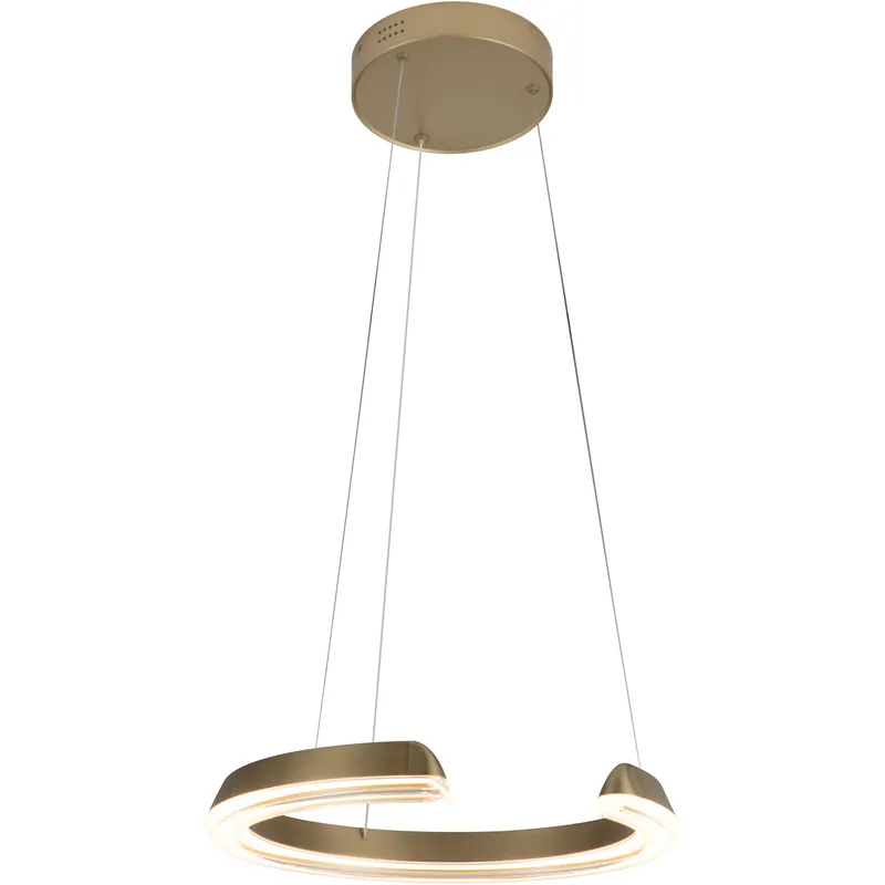 Price Cut Solaire LED 15.7 inch Satin Antique Brass Pendant Ceiling Light