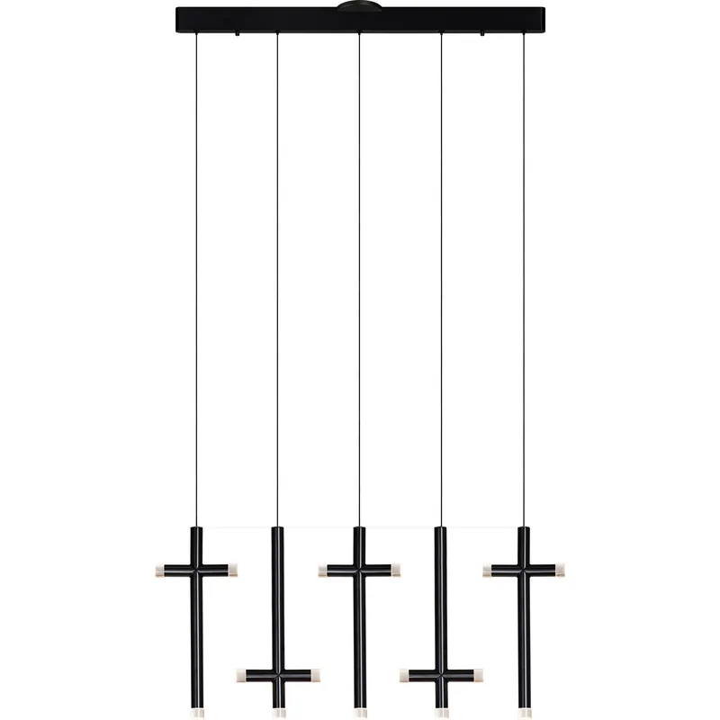 Best Seller Seesaw 15 Light 5 inch Satin Dark Gray Multi Pendant Ceiling Light