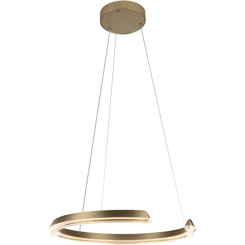 Trending Solaire LED 23.6 inch Satin Antique Brass Pendant Ceiling Light