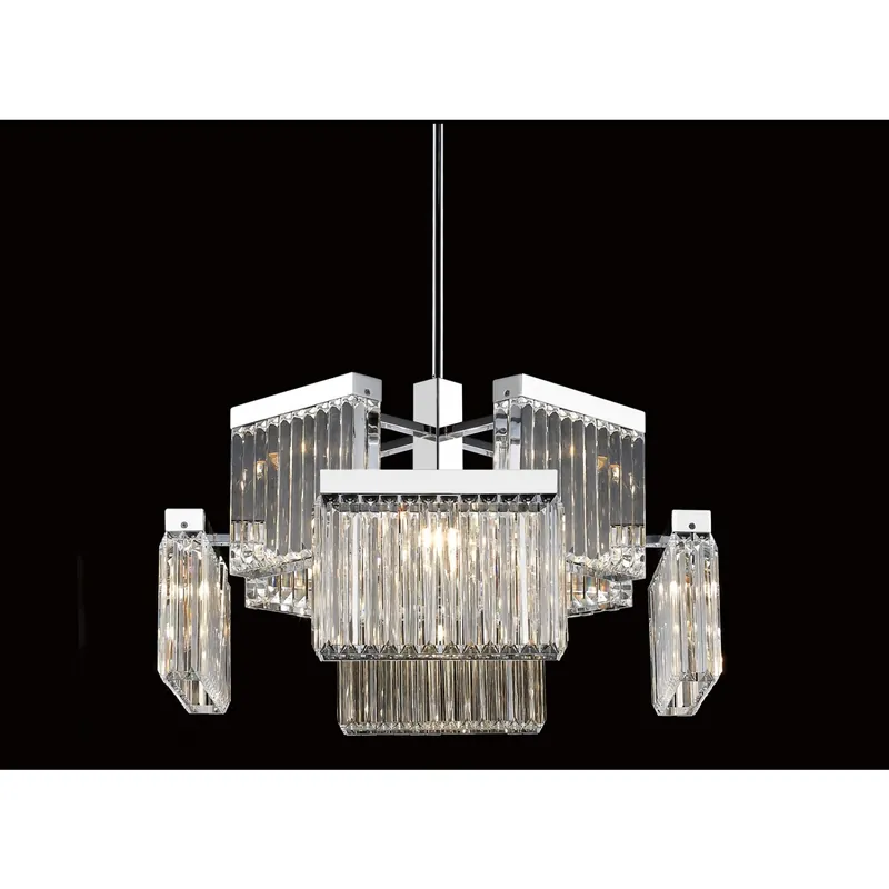 Top Rated Broadway LED 28 inch Polished Nickel Chandelier Ceiling Light