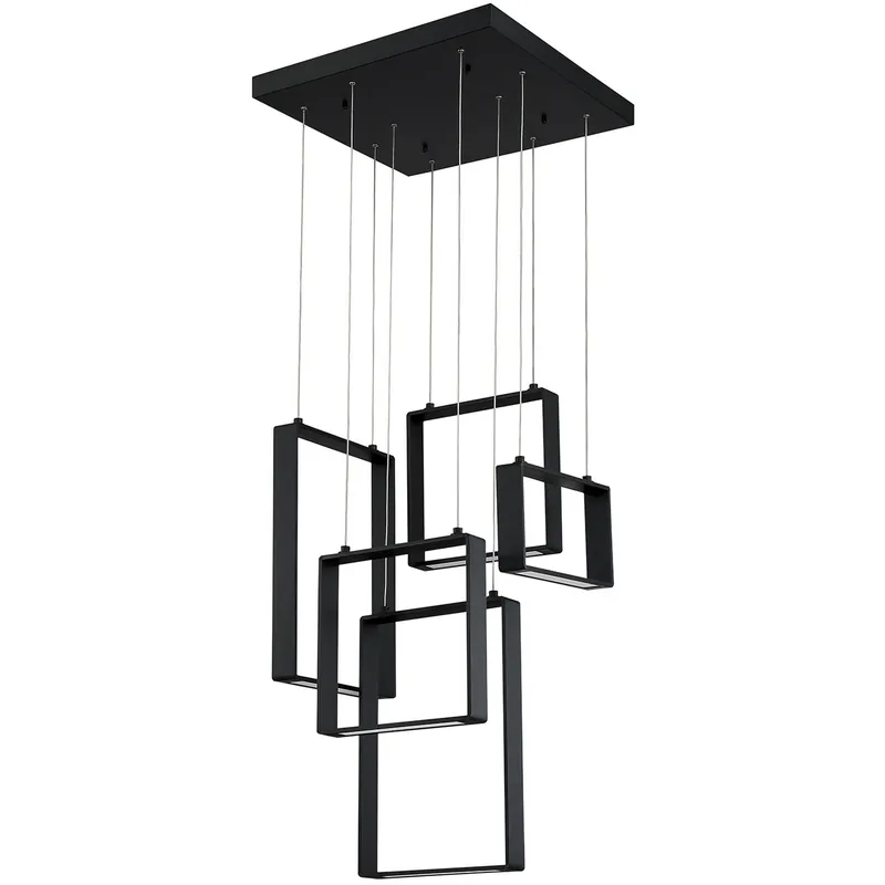 Final Sale Quadron LED 20 inch Black Pendant Ceiling Light