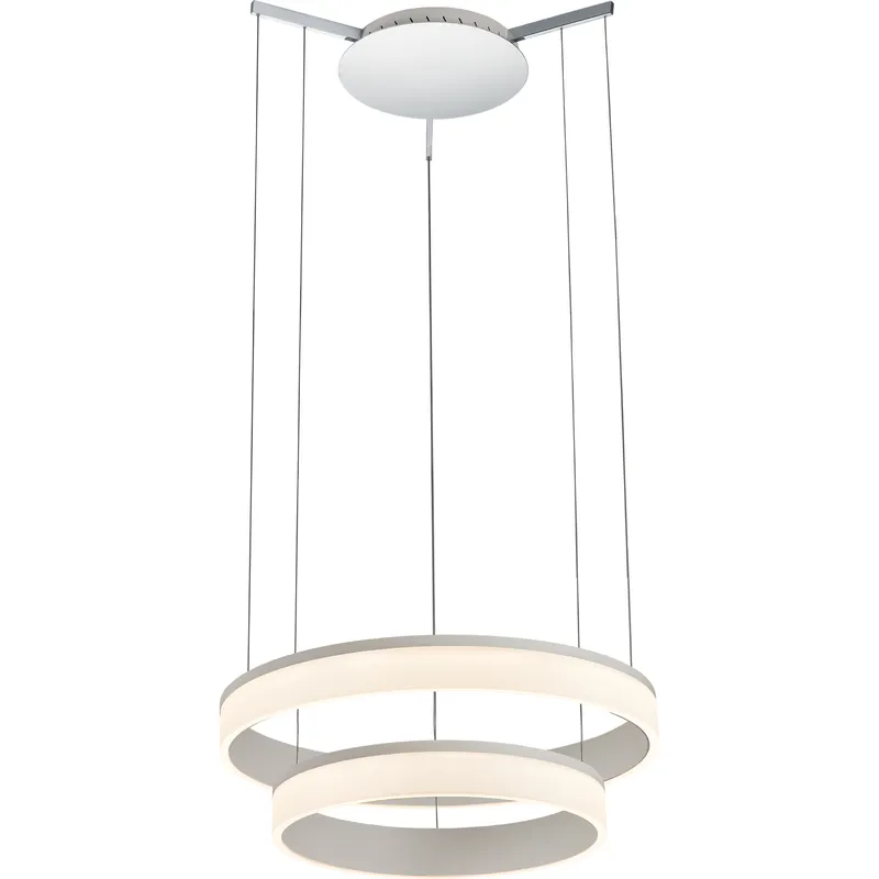 Halo 2 Light 24 inch Chrome Pendant Ceiling Light Grab Now