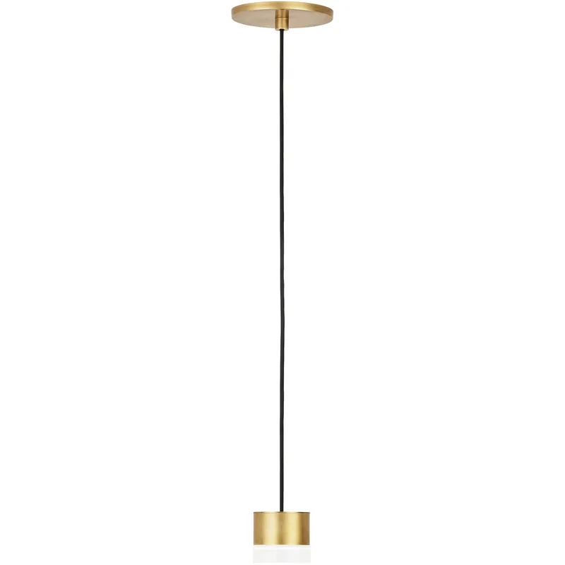 Sean Lavin Gable LED Natural Brass Pendant Ceiling Light, Integrated LED Best Seller