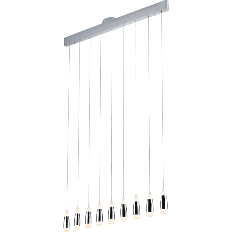 Tear 9 Light 5 inch Polished Chrome Multi Pendant Ceiling Light Original