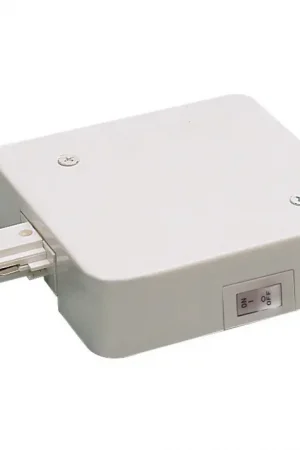 1-circuit 1 Light White In-Line Feed Ceiling Light, with Circuit Limiter Same Day Shipping