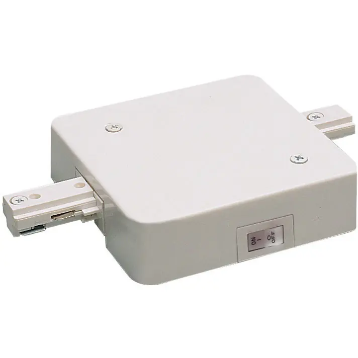 1-circuit 1 Light White In-Line Feed Ceiling Light, with Circuit Limiter Same Day Shipping