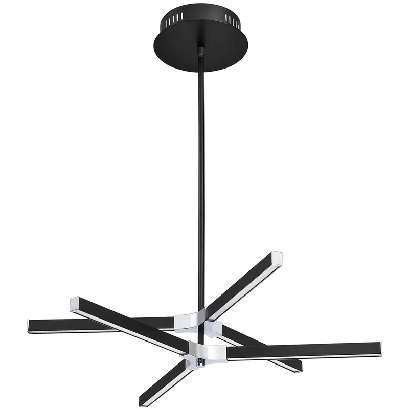 Seasonal Sale Stykx LED 30 inch Black and Chrome Pendant Ceiling Light