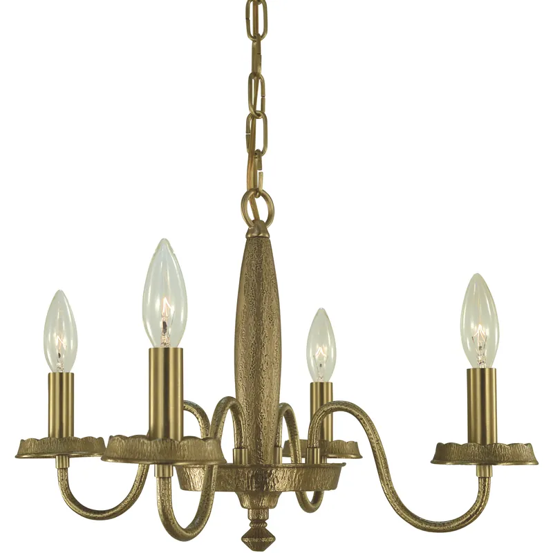 Matera 4 Light 17 inch Brushed Brass Dinette Chandelier Ceiling Light Premium