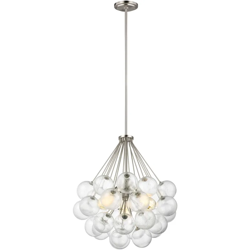 Punxsutawney 3 Light 22 inch Brushed Nickel Pendant Ceiling Light Free Shipping