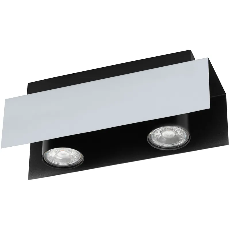 Viserba 2 Light 120 Aluminum and Black Track Light Ceiling Light New Release