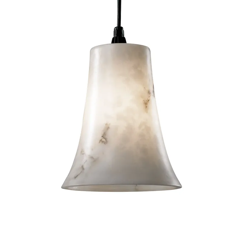 LumenAria 1 Light 9 inch Antique Brass Pendant Ceiling Light in Black Cord, Incandescent High Quality