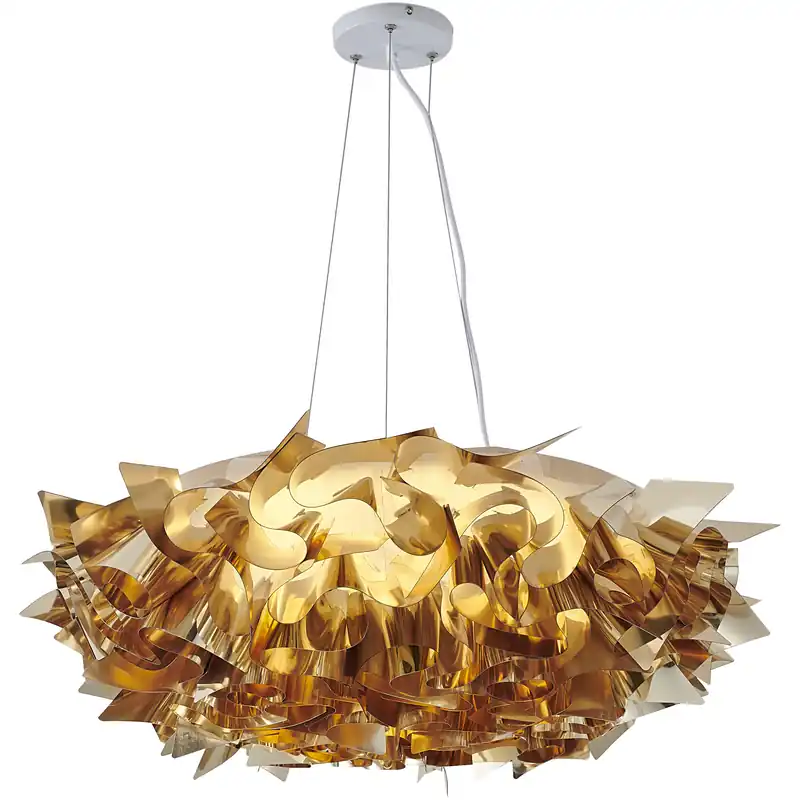Worldwide Shipping Canada LED 30.7 inch Shiny Gold Chandelier Ceiling Light