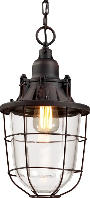 Reduced Price DU Series 8 inch Pendant Ceiling Light, Iron Rust Frame