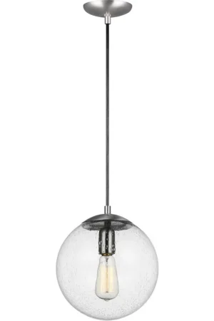 Abington 1 Light 10 inch Satin Aluminum Pendant Ceiling Light Genuine