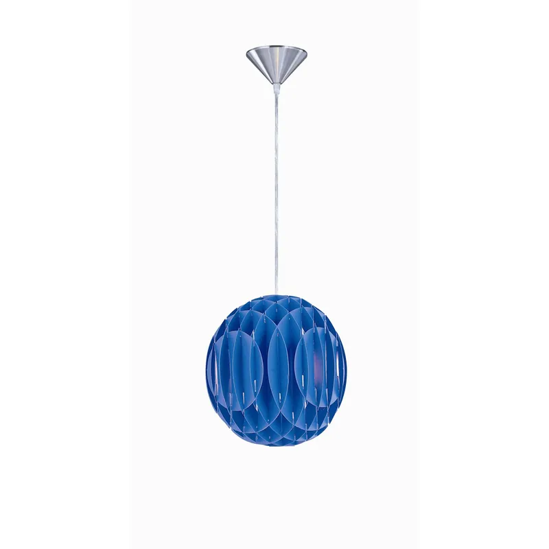 Worldwide Shipping Copenhagen II 1 Light 12.5 inch Polished Steel Pendant Ceiling Light