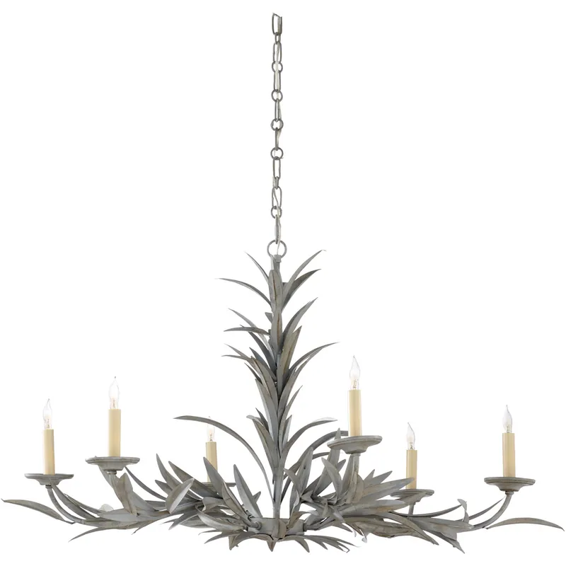 Warranty Included Claire Bell 6 Light 39 inch Weathered Gray Chandelier Ceiling Light