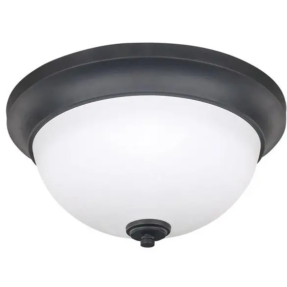 Latest New Yorker 2 Light 13 inch Oil Rubbed Bronze Flushmount Ceiling Light