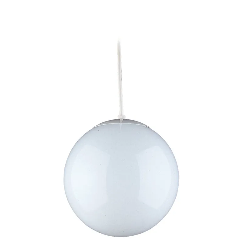 Next Day Delivery Grove 1 Light 14 inch White Pendant Ceiling Light