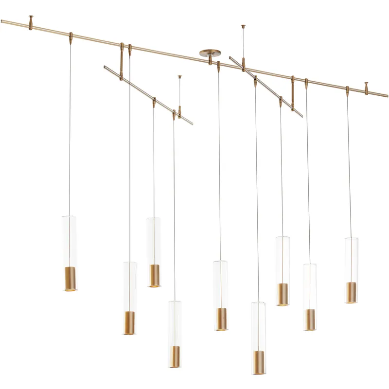 Low Price Sean Lavin Captra LED Aged Brass Chandelier Ceiling Light