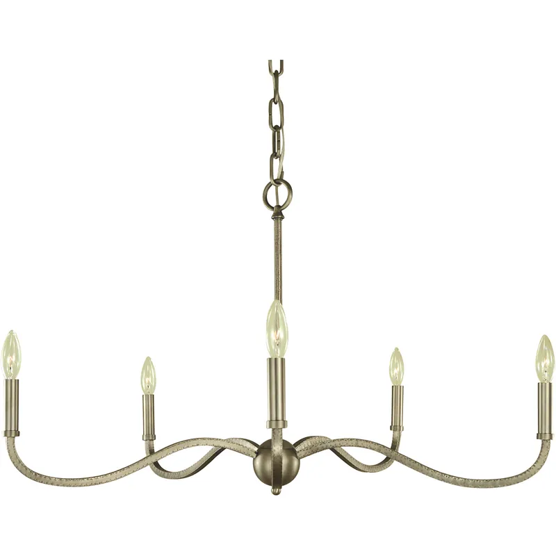 Heidelberg 5 Light 36 inch Satin Pewter Dining Chandelier Ceiling Light Limited Time