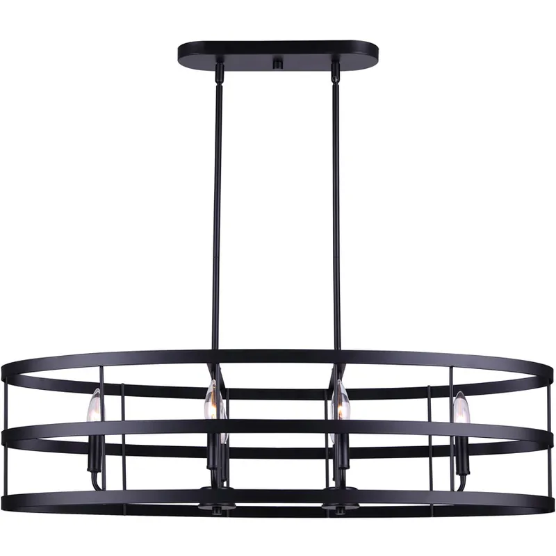Ade 6 Light 36 inch Black/Gold/Brushed Nickel Chandelier Ceiling Light Certified