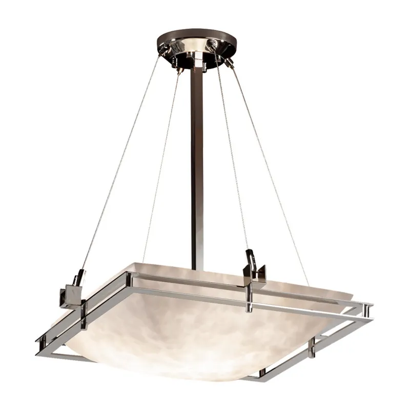 Direct From Factory Clouds LED 22 inch Brushed Nickel Pendant Ceiling Light
