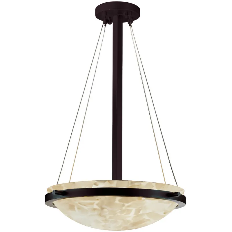Alabaster Rocks 3 Light 21 inch Matte Black Pendant Ceiling Light, Ring Family, Choices Fan Favorite