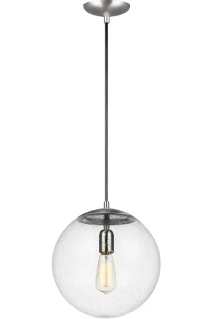 Abington 1 Light 12 inch Satin Aluminum Pendant Ceiling Light Fast Shipping