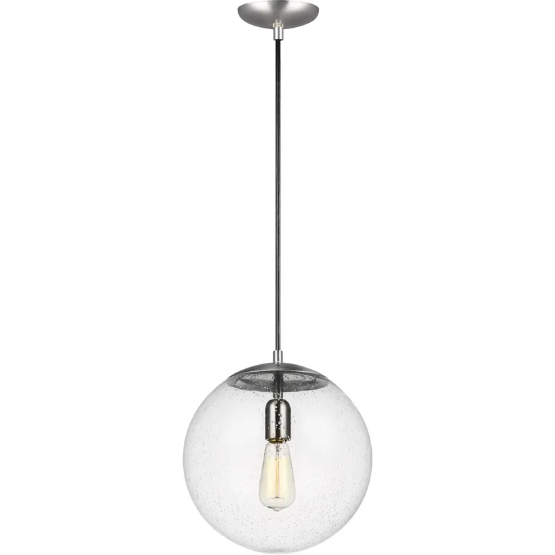 Abington 1 Light 12 inch Satin Aluminum Pendant Ceiling Light Fast Shipping