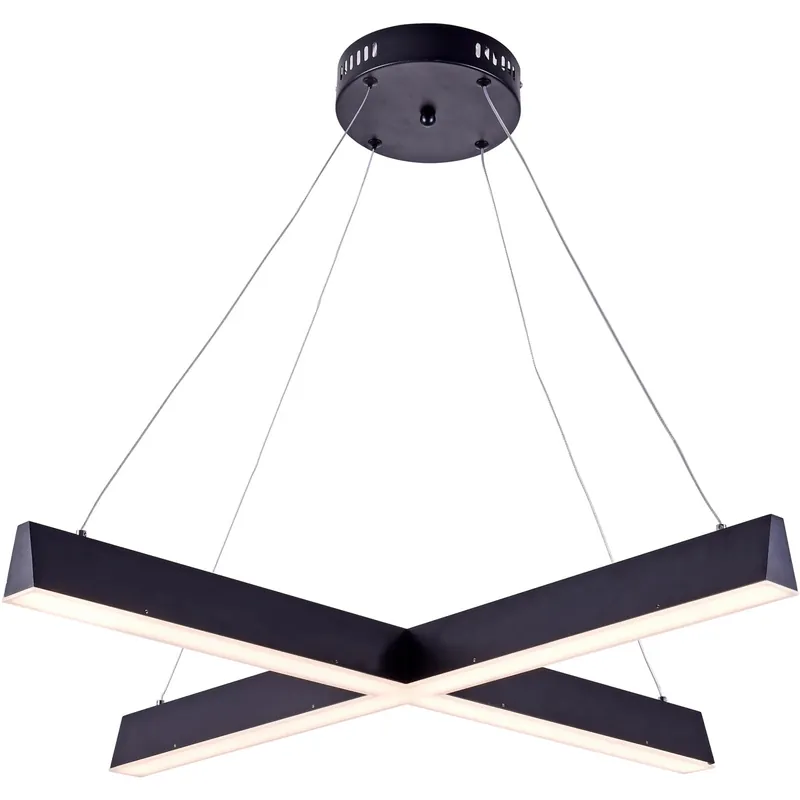 Free Delivery Canada LED 31 inch Matte Black Pendant Ceiling Light
