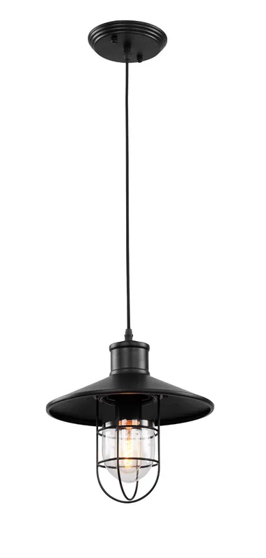 Price Cut DU Series 11 inch Pendant Ceiling Light, Black Frame