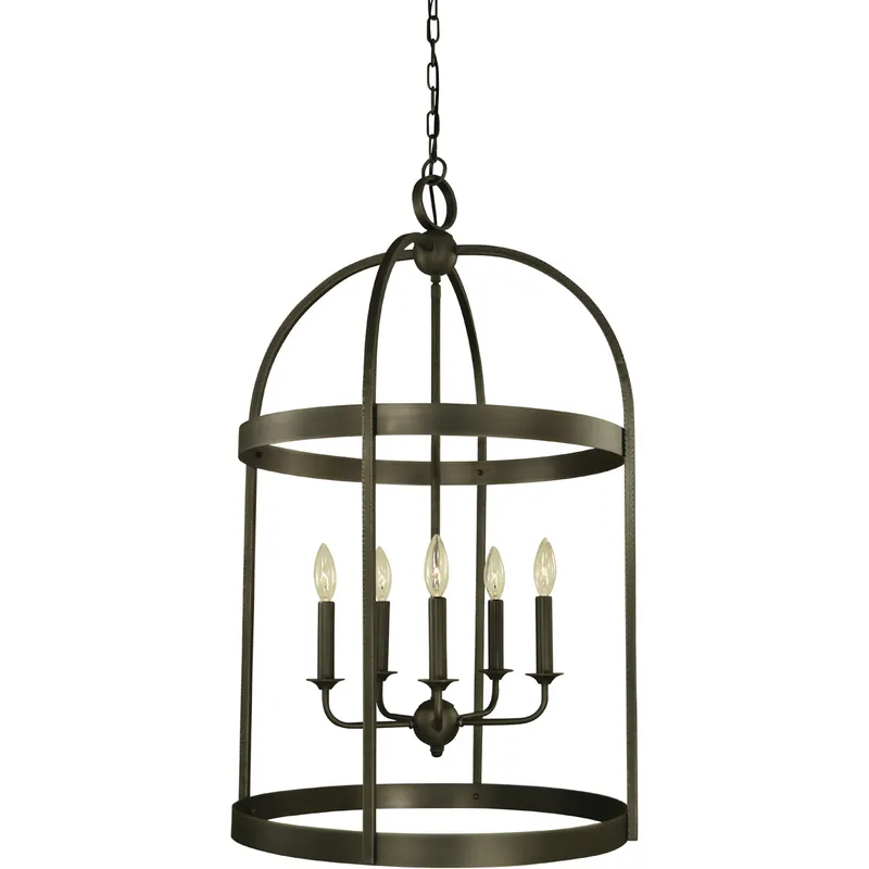 Heidelberg 5 Light 20 inch Satin Pewter Foyer Chandelier Ceiling Light Top Pick