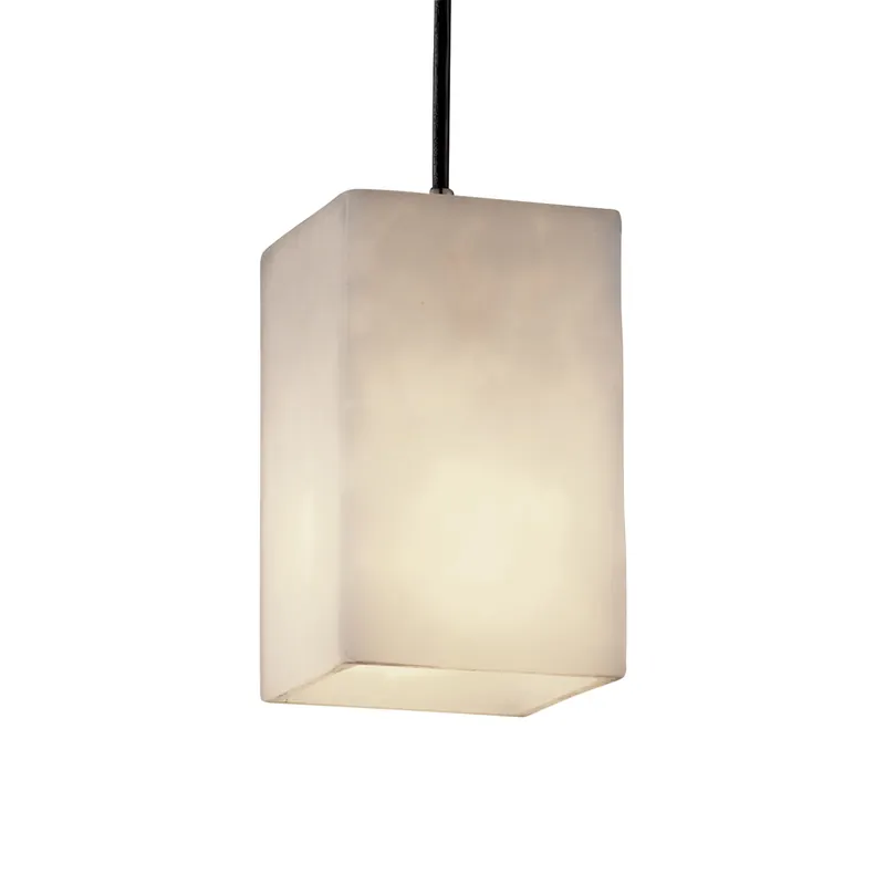 Seasonal Sale Clouds 1 Light 4 inch Polished Chrome Pendant Ceiling Light in Black Cord, Square with Flat Rim
