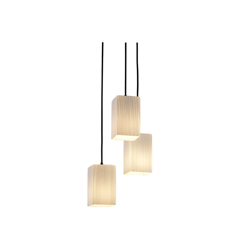 Super Sale Fusion 3 Light 4 inch Dark Bronze Pendant Ceiling Light in Black Cord, Ribbon, Square with Flat Rim, Incandescent