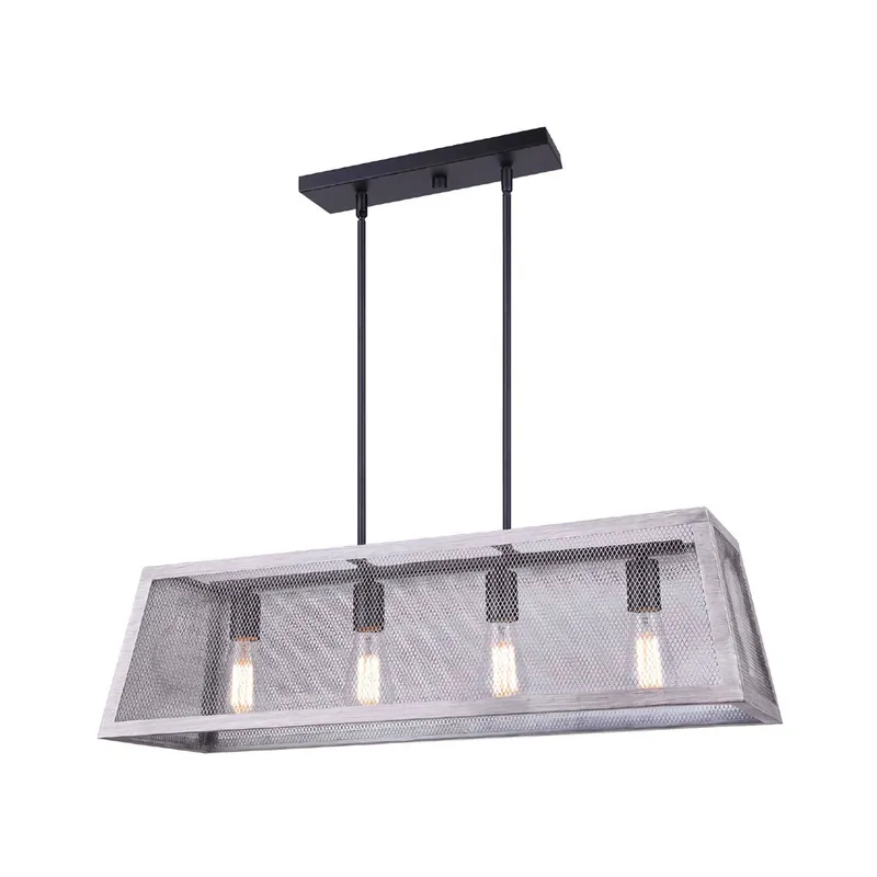 Today Only Nora 4 Light 30 inch Black and Brushed Grey Chandelier Ceiling Light