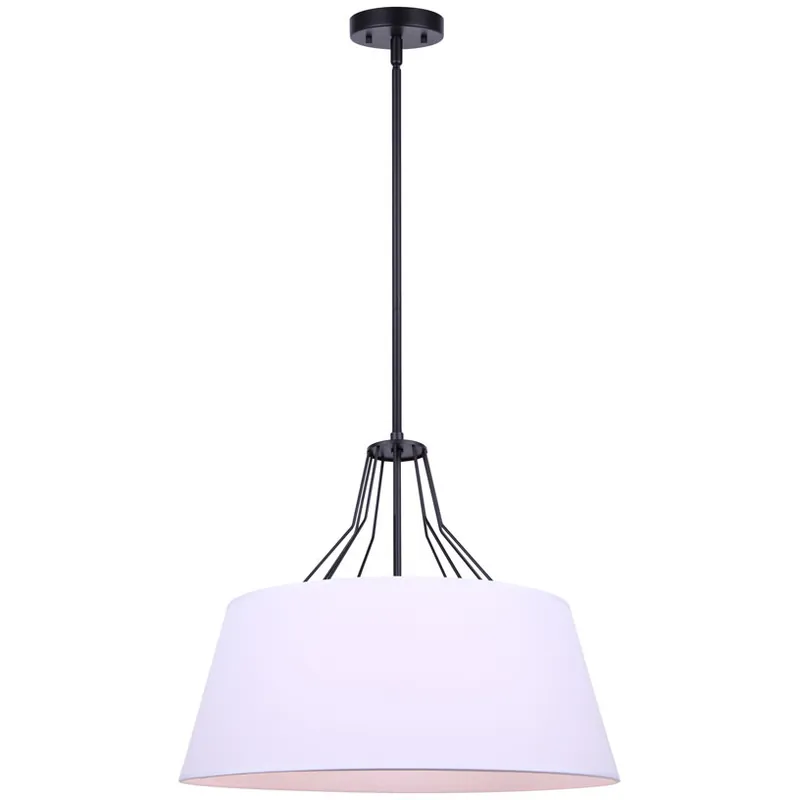 Anton 3 Light 18 inch Black Chandelier Ceiling Light Premium