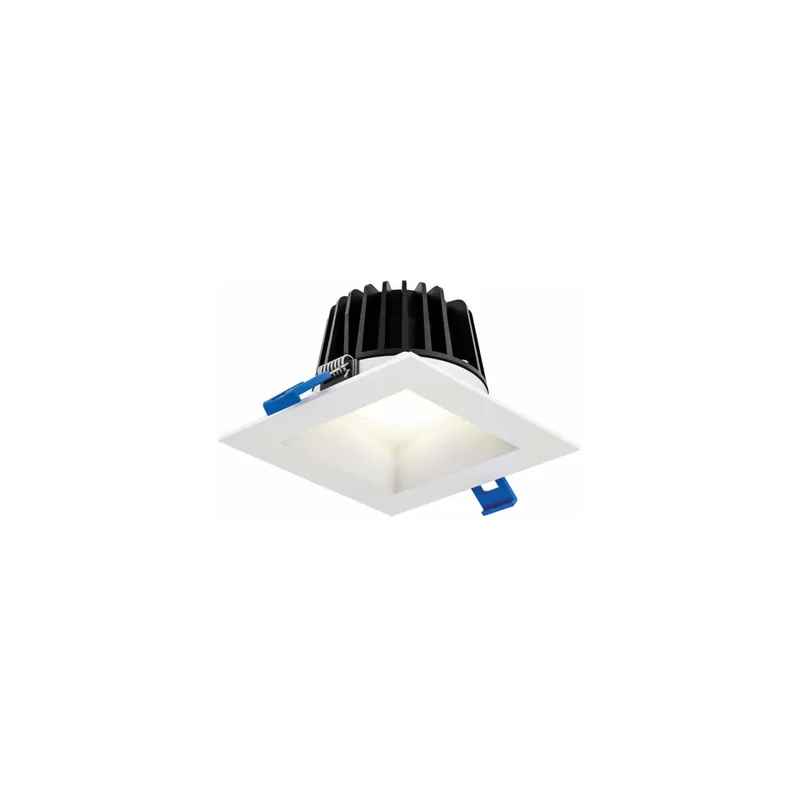 Weekend Sale Smooth Baffle White Regressed Gimbal Down Light, Square