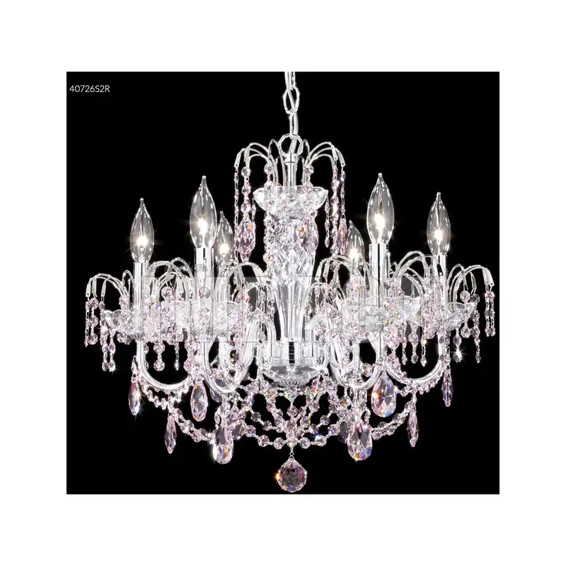 Holiday Sale Regalia 6 Light 21 inch Silver Chandelier Ceiling Light