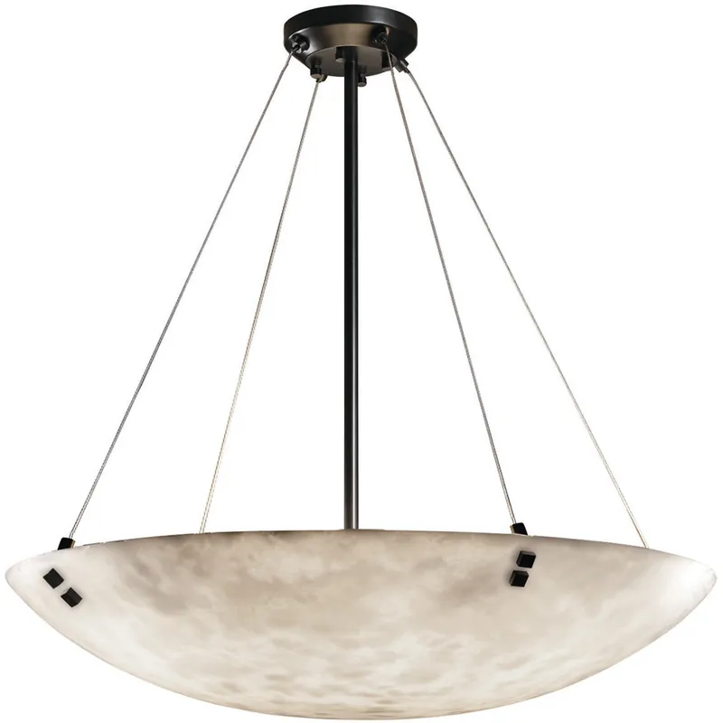 Authentic Clouds 8 Light 39 inch Dark Bronze Pendant Ceiling Light, Finials Family, Choices